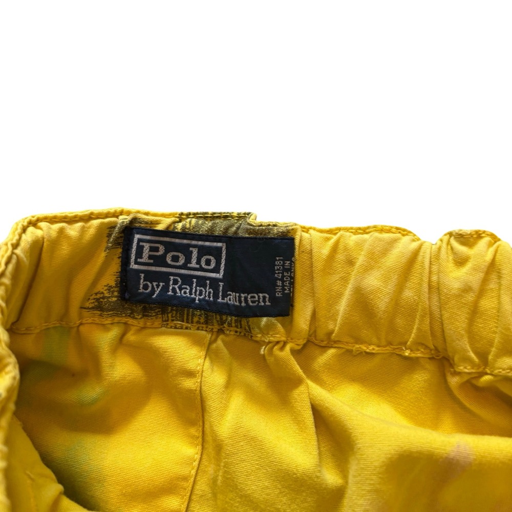 Polo Ralph Lauren Mens Yellow Graffiti Palm‎ Tree Cargo Pants Relaxed Size M - Picture 5 of 12